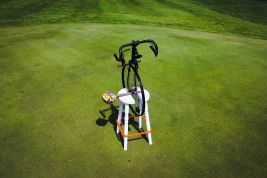 Cycling Molten Gumball Machine on the greens